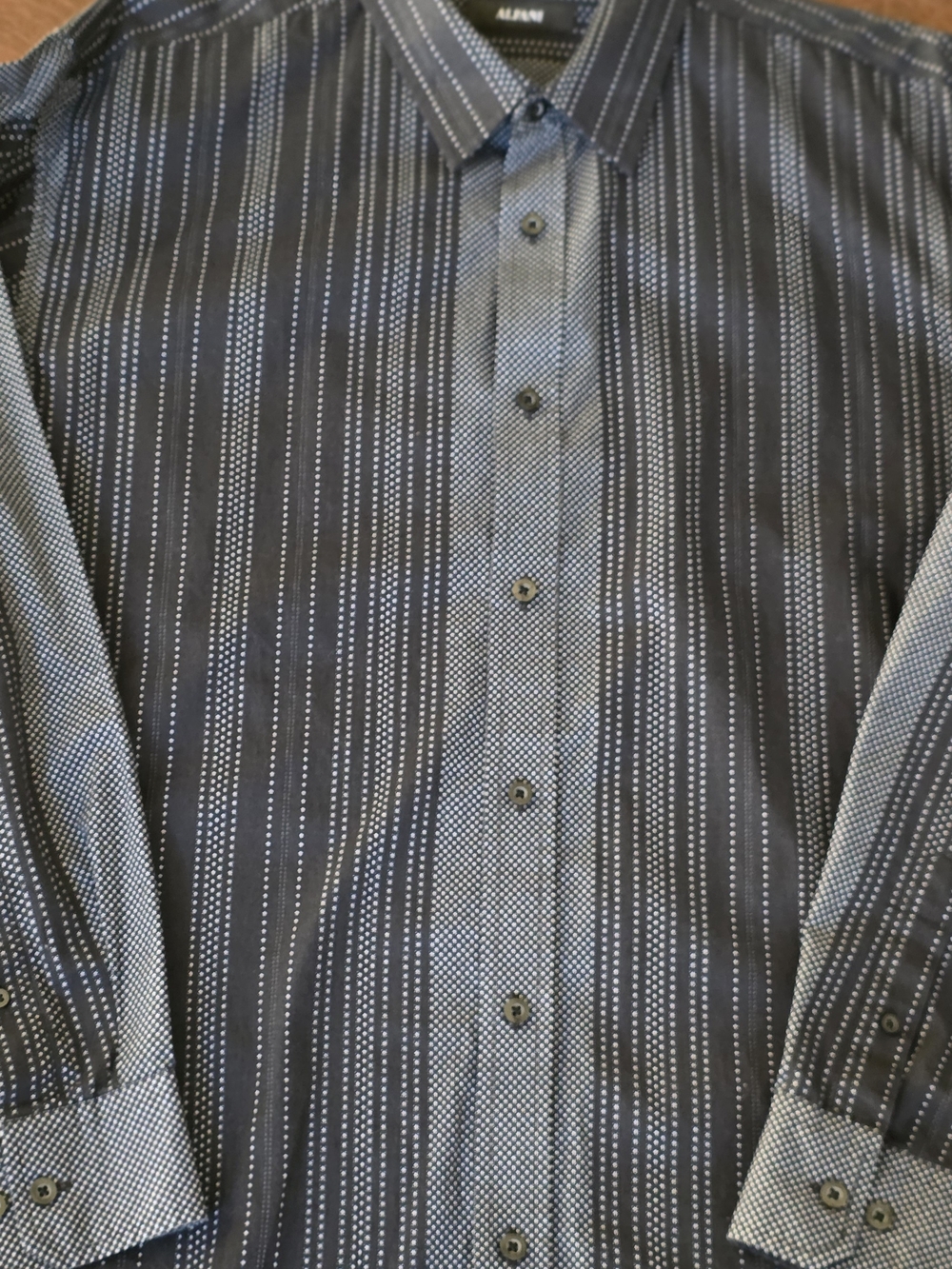 Alfani Men's Black Patterned Button-Up Shirt. XXL